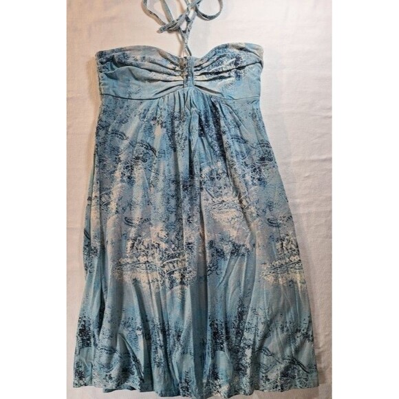 Mudd Blue Floral Sundress | Sleeveless Smocked Boho Dress Size XS Summer - Picture 1 of 6